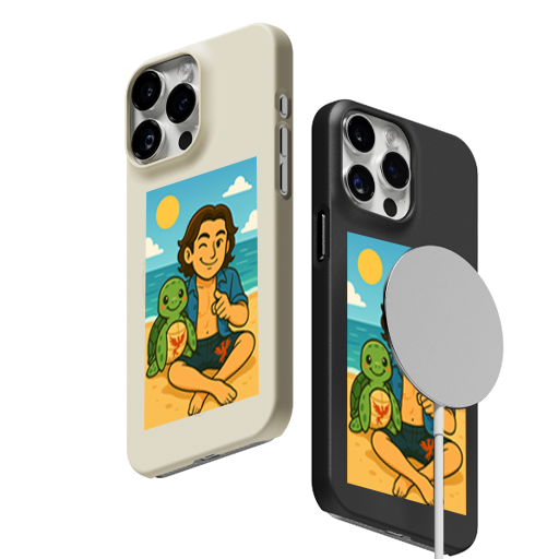 Magsafe 3D Hard case _ Eddy with Turtle