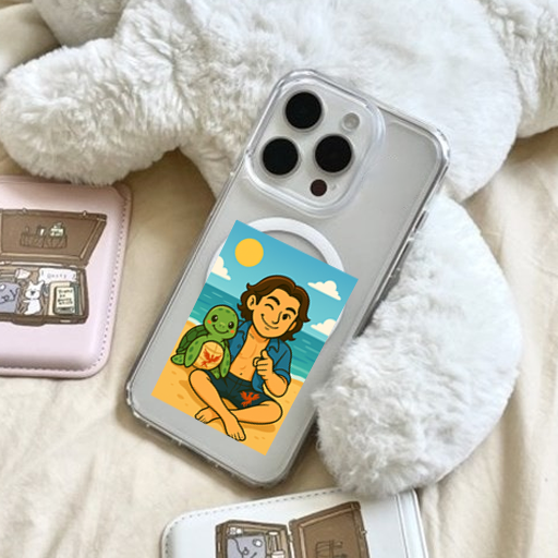 Classic Hybrid Magsafe Case_Eddy with Turtle