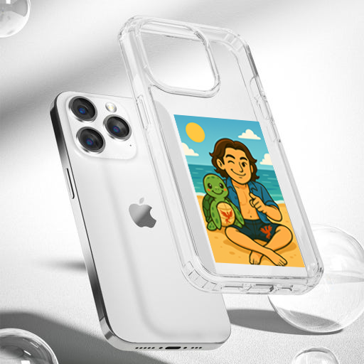 Classic Slim clear case _ Eddy with Turtle