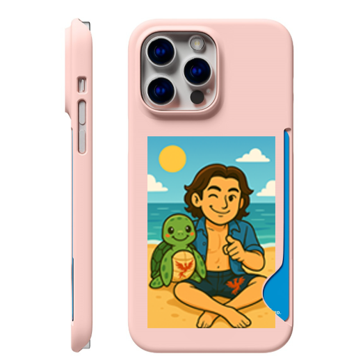 Magsafe 3D Hard case with hidden Card holder_ Eddy with Turtle