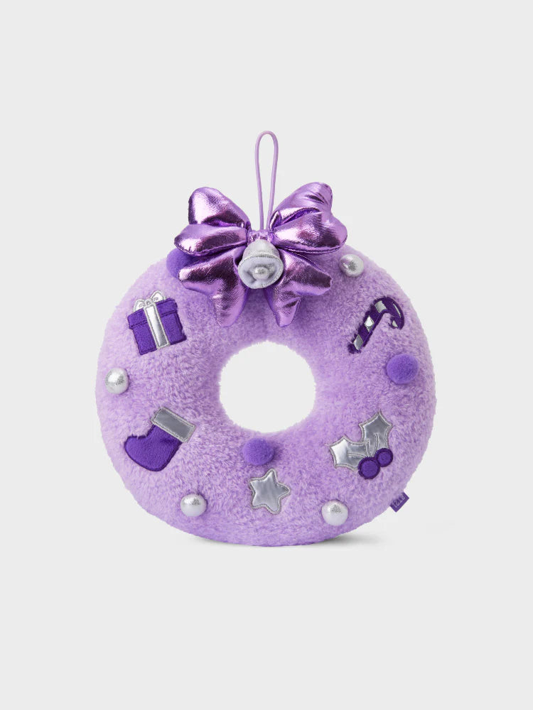 BT21 mini minini HOLIDAY WREATH PLUSH PU