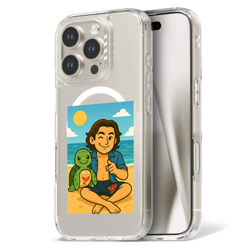Classic Hybrid Magsafe Case_Eddy with Turtle